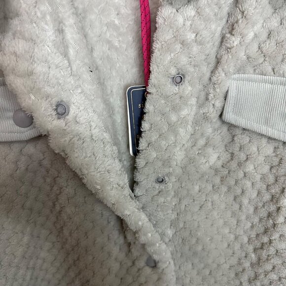 NWT Simply Southern Shacket Jacket Fuzzy Sherpa Gray Boho‎ Outdoors Size M - Picture 10 of 10